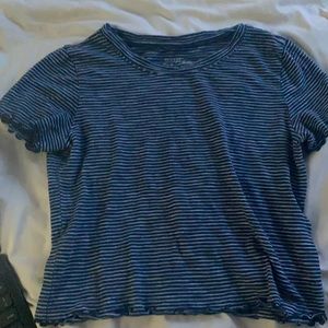 striped hollister crop top
